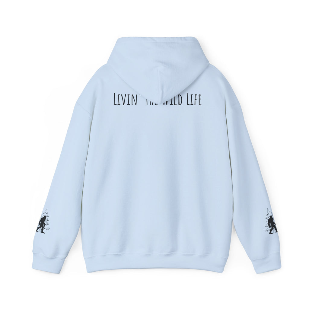 EcoExist Hoodie — "Livin' the Wild Life" Graphic Pullover