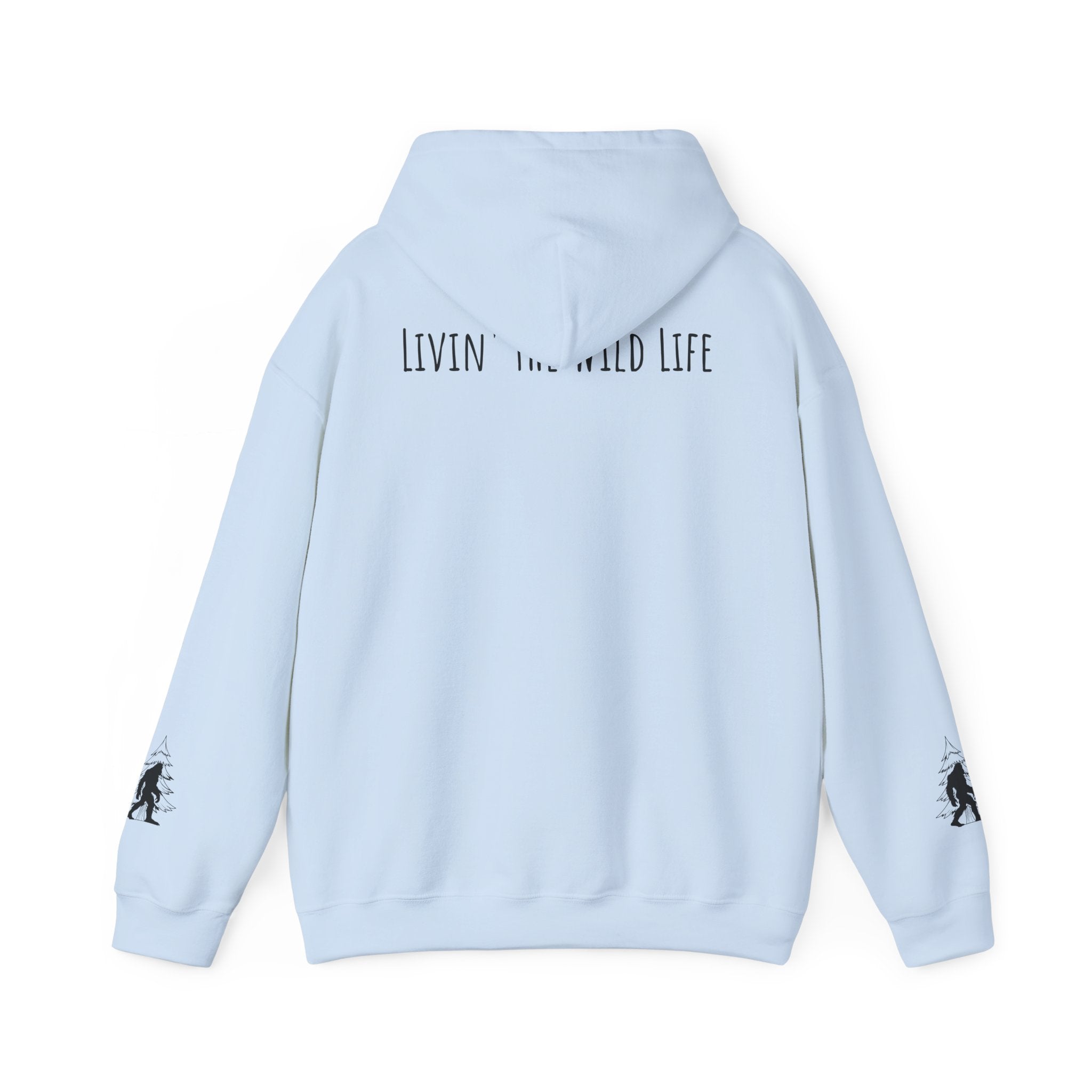 EcoExist Hoodie — "Livin' the Wild Life" Graphic Pullover