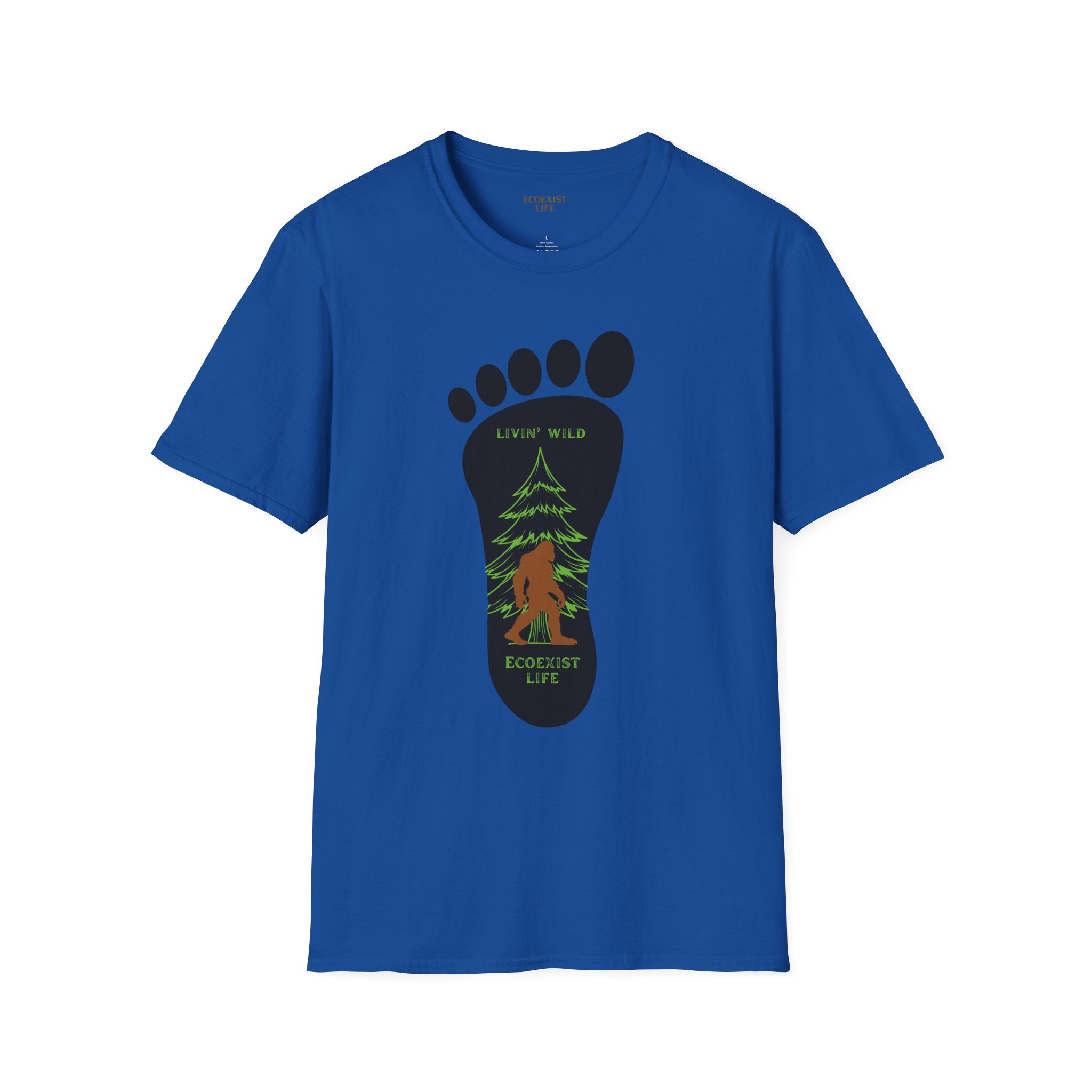 Bigfoot Footprint T‑Shirt – Ecoexist Life Tee