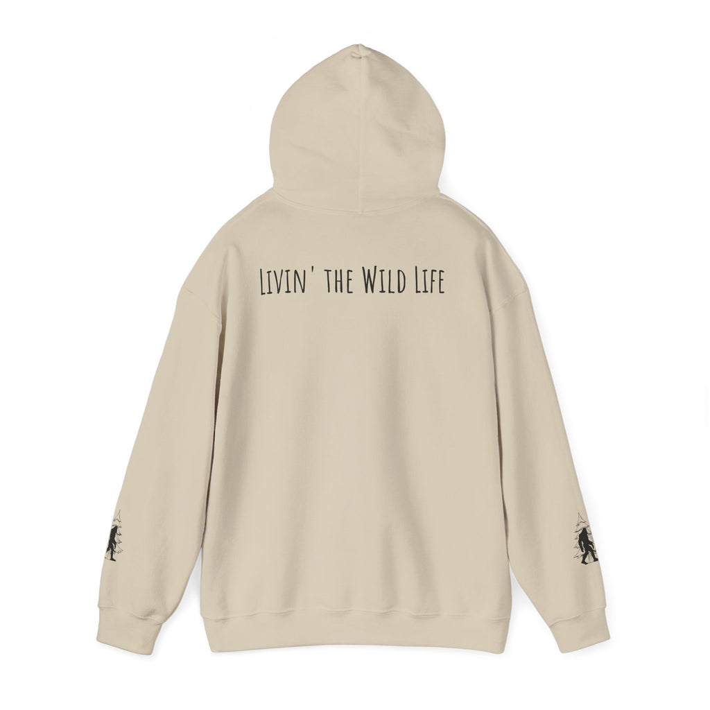 EcoExist Hoodie — "Livin' the Wild Life" Graphic Pullover
