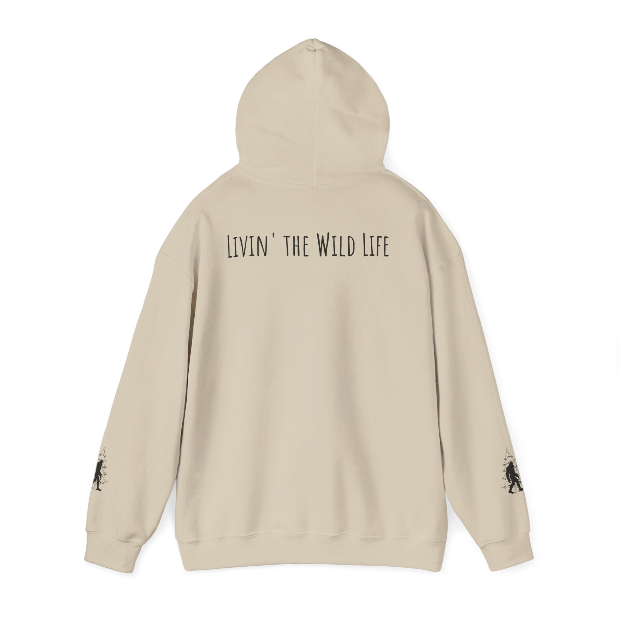 EcoExist Hoodie — "Livin' the Wild Life" Graphic Pullover