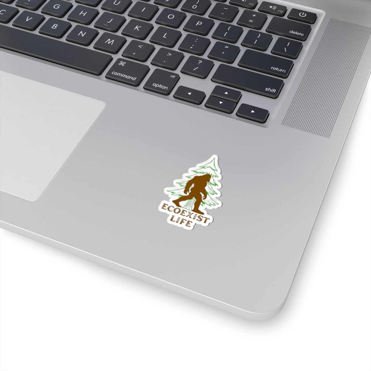 EcoExist Bigfoot Sticker — Eco-Friendly Sasquatch Kiss-Cut Vinyl Sticker