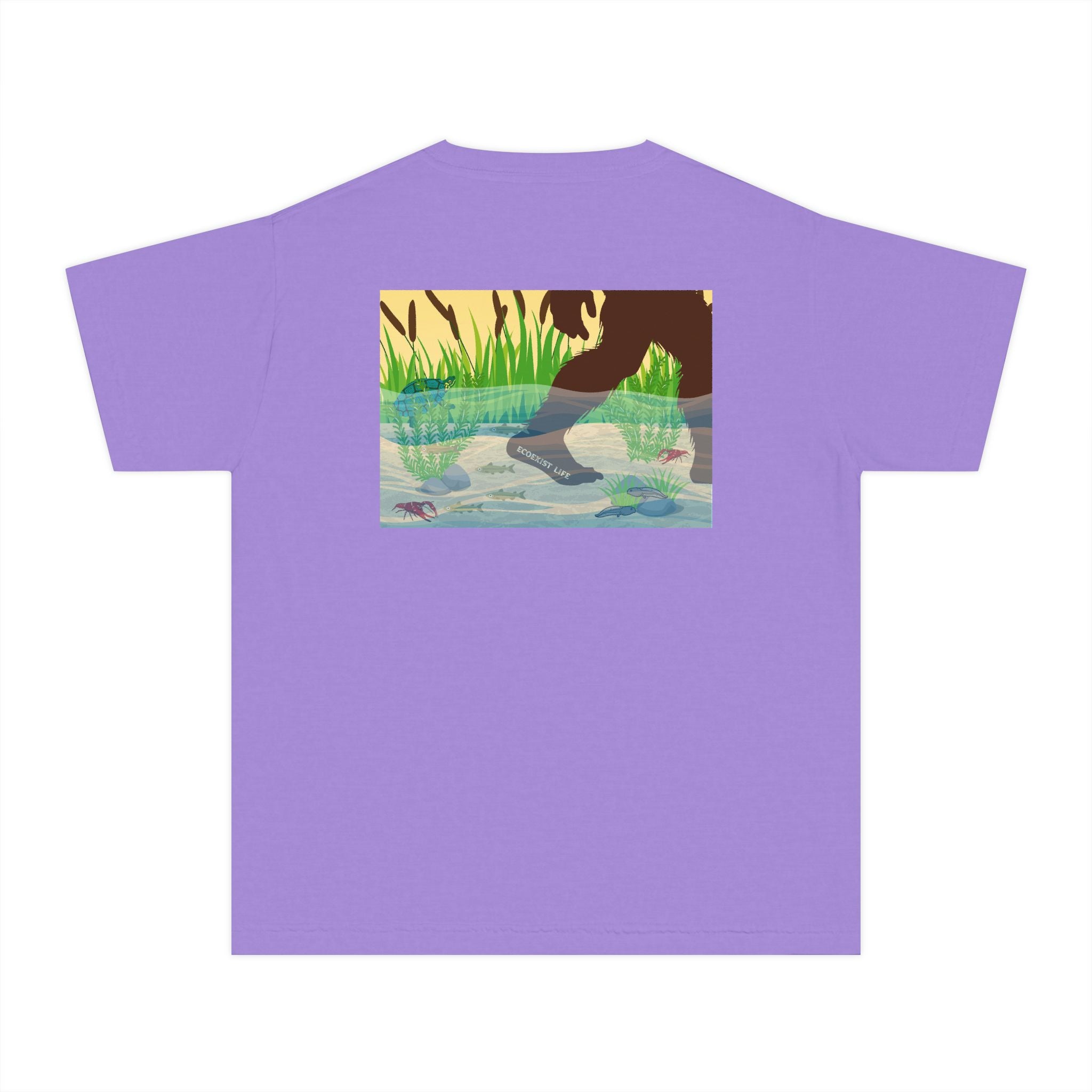Ecoexist Life Youth Tee — 'Livin' the Wild Life' Pond Graphic
