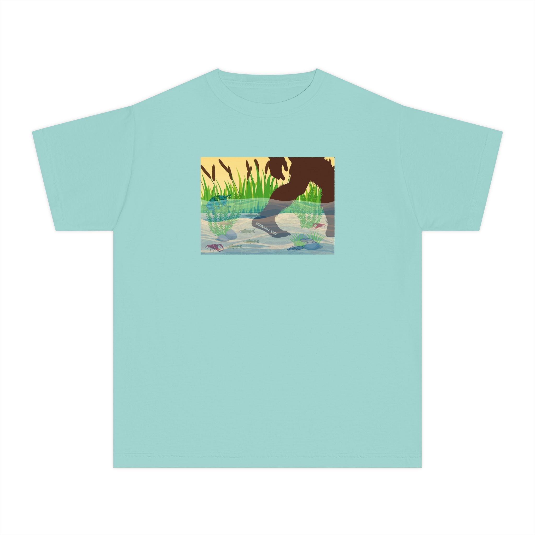 Youth Tee — 'Livin' the Wild Life' Duck Pond Graphic