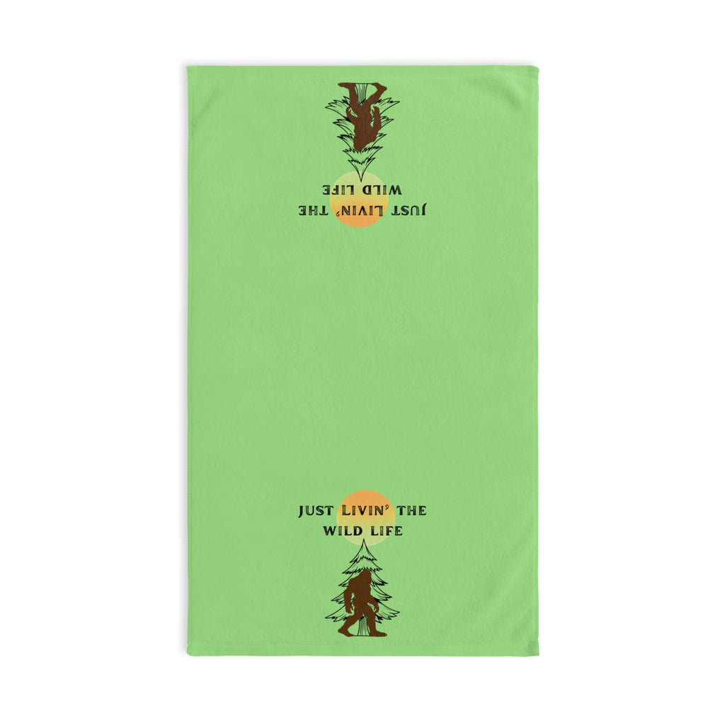 "Just Livin' the Wild Life" Rustic Cabin Kitchen Towel- Ecoexist Life Towel
