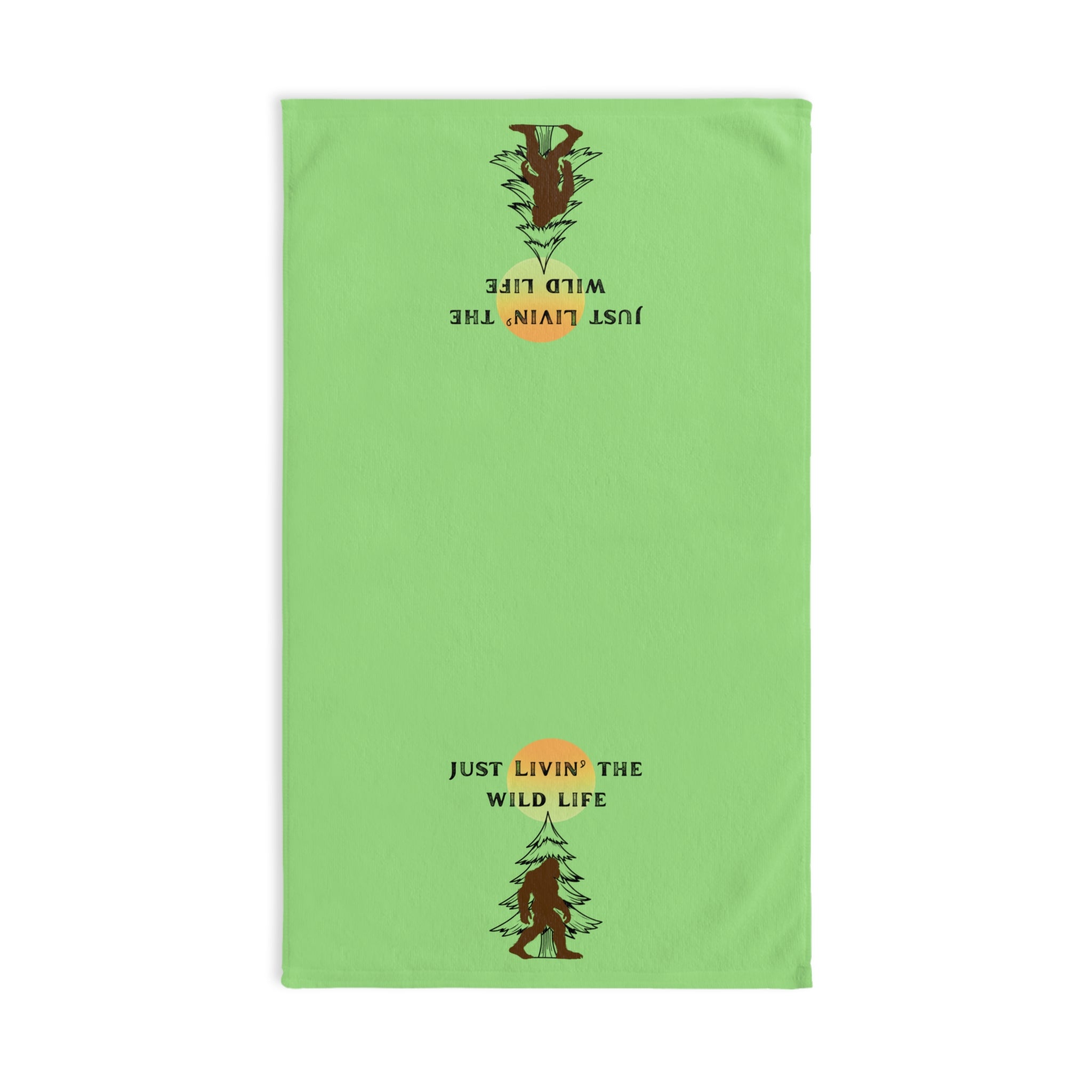 "Just Livin' the Wild Life" Rustic Cabin Kitchen Towel- Ecoexist Life Towel