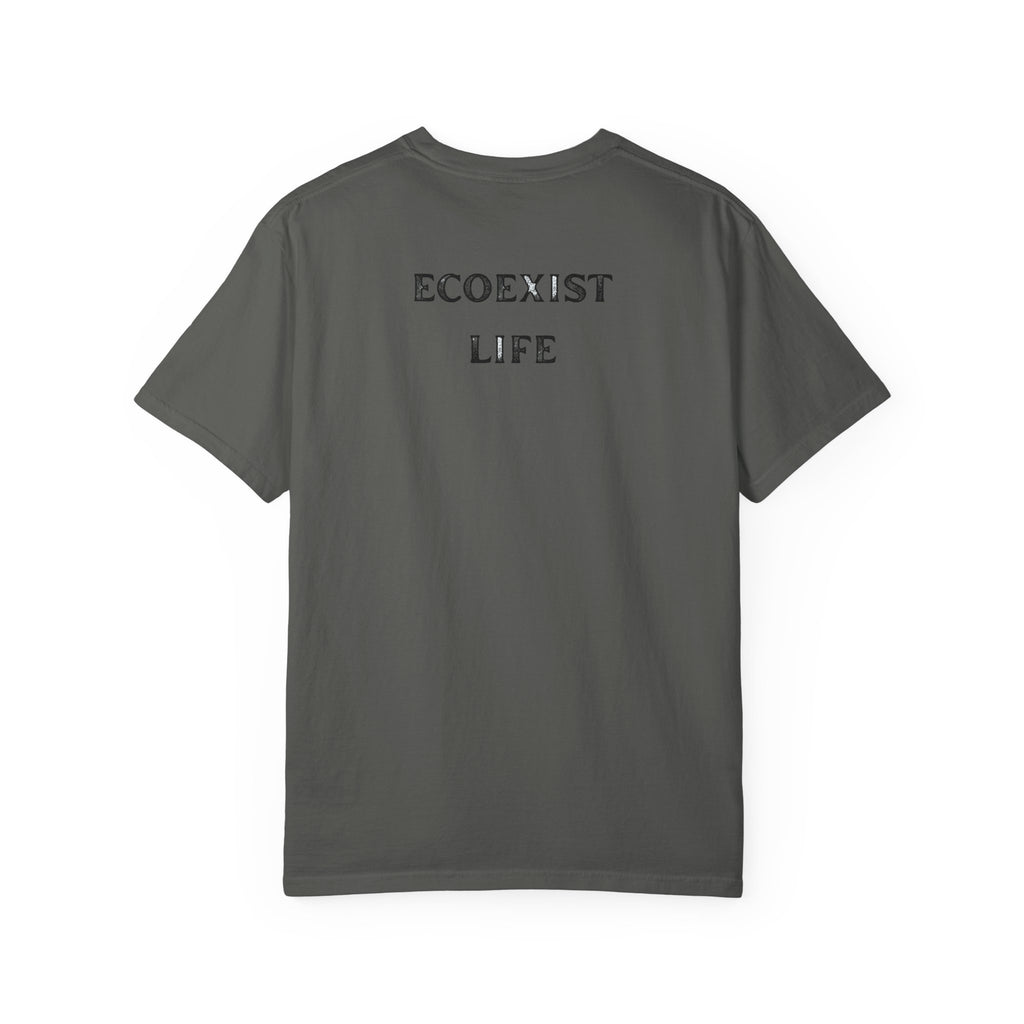 Bigfoot Eco-Trail T-Shirt — "ECOXIST" Front & "Livin' The Wild Life" Back