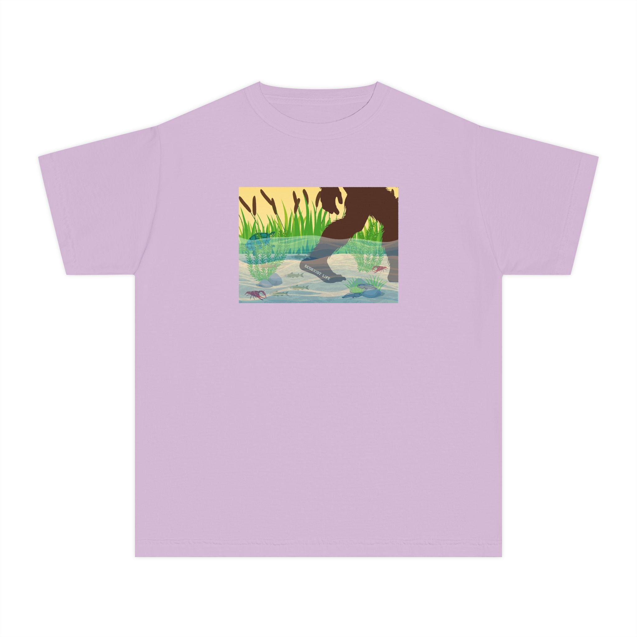 Youth Tee — 'Livin' the Wild Life' Duck Pond Graphic