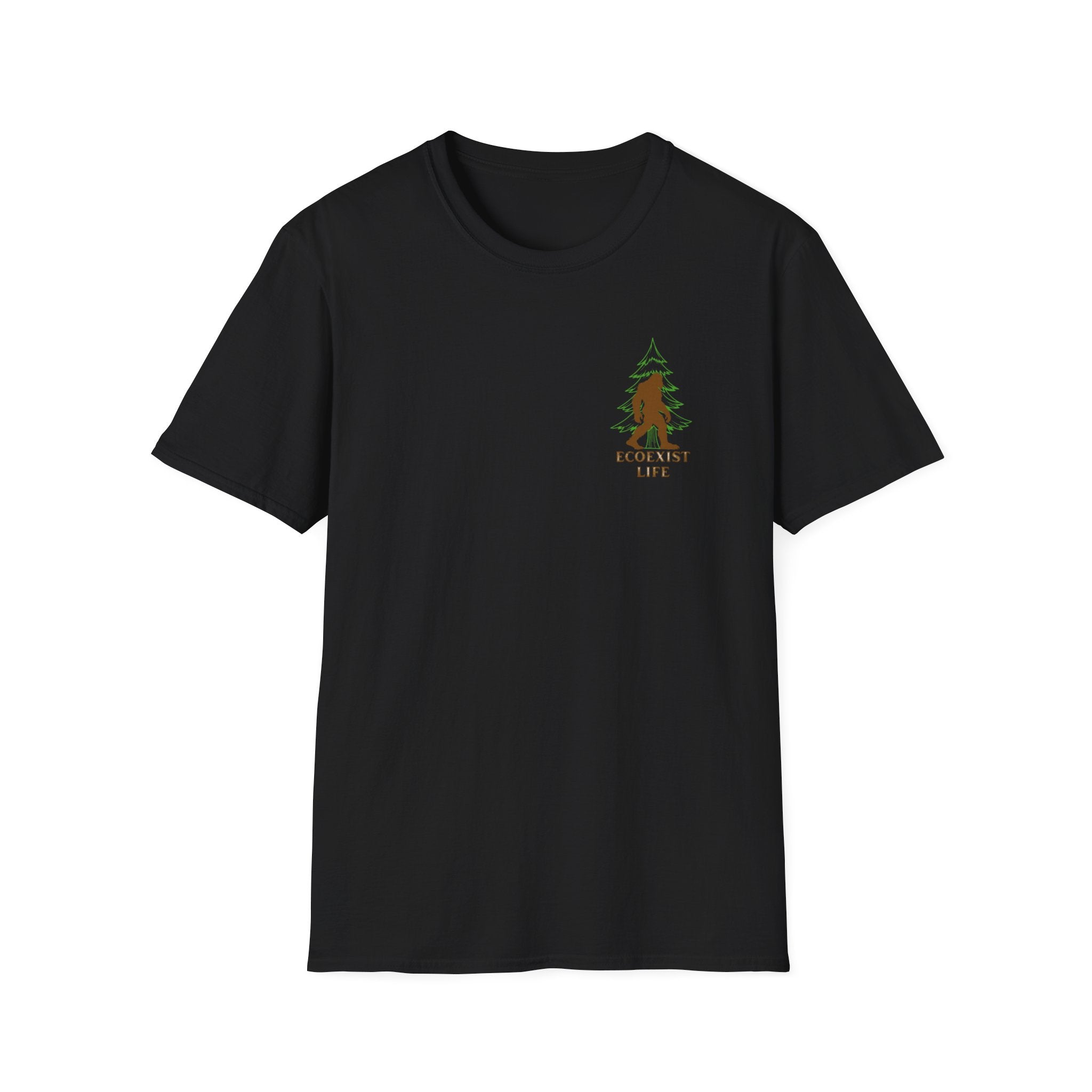 Ecoexist Sasquatch T‑Shirt — Nature Lover Bigfoot Graphic Tee