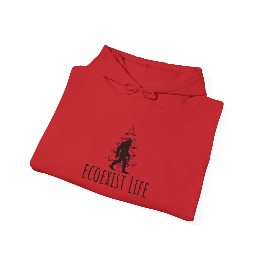 EcoExist Hoodie — "Livin' the Wild Life" Graphic Pullover