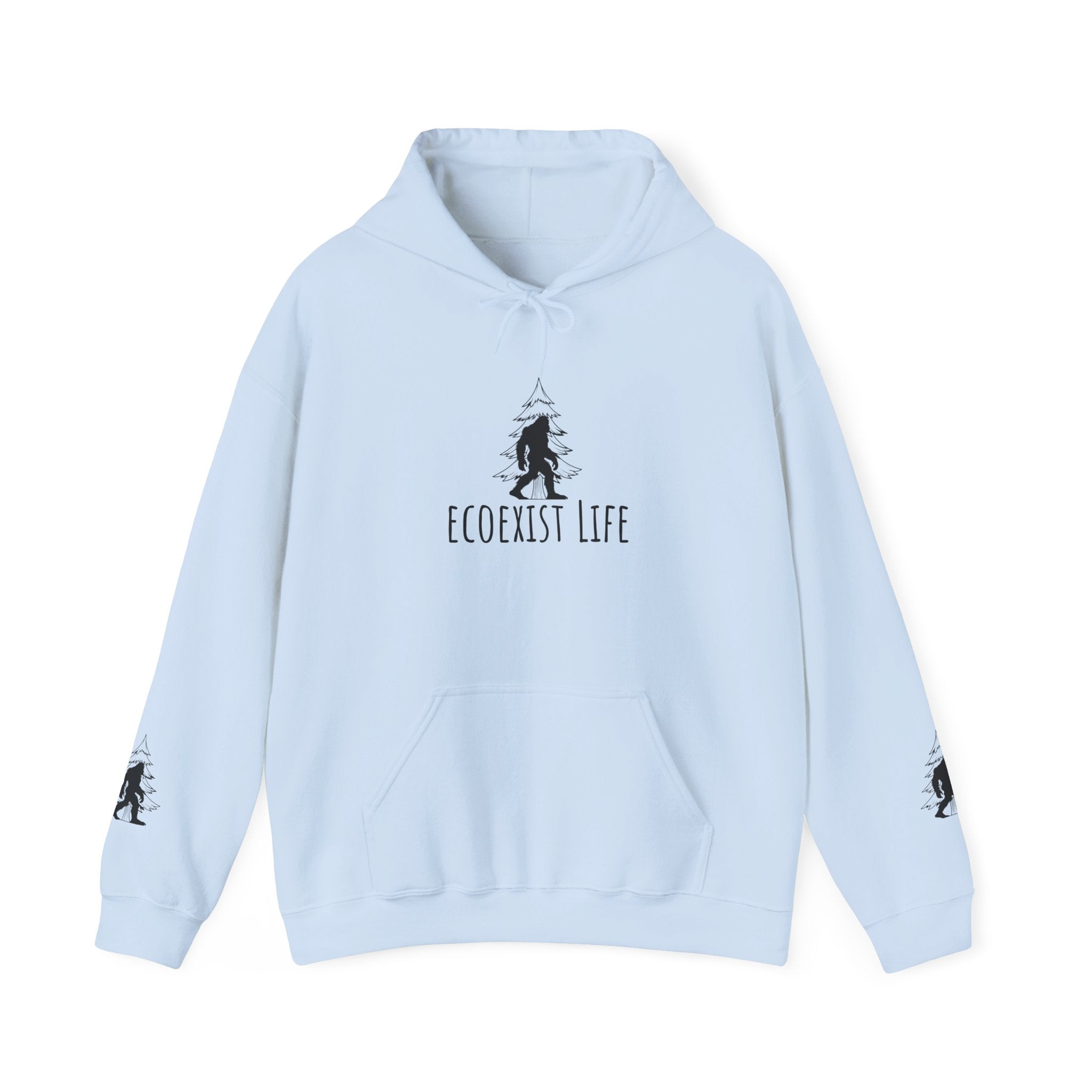 EcoExist Hoodie — "Livin' the Wild Life" Graphic Pullover