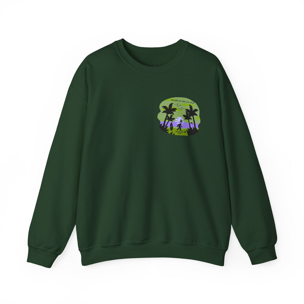 Tropical Sunset Crewneck Sweatshirt — Ecoexist Life